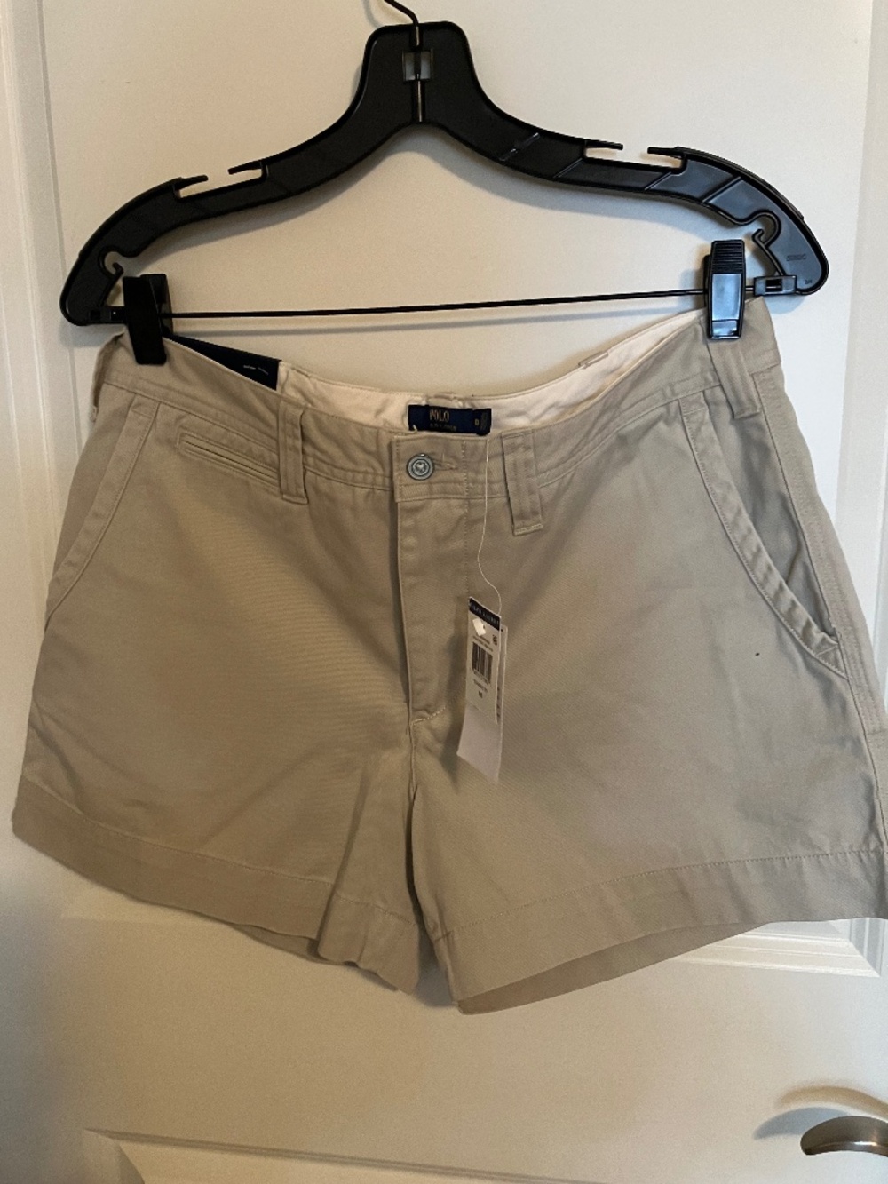NWT Polo Ralph Lauren Women's Classic Stone Cotton Chino Shorts - Size 10